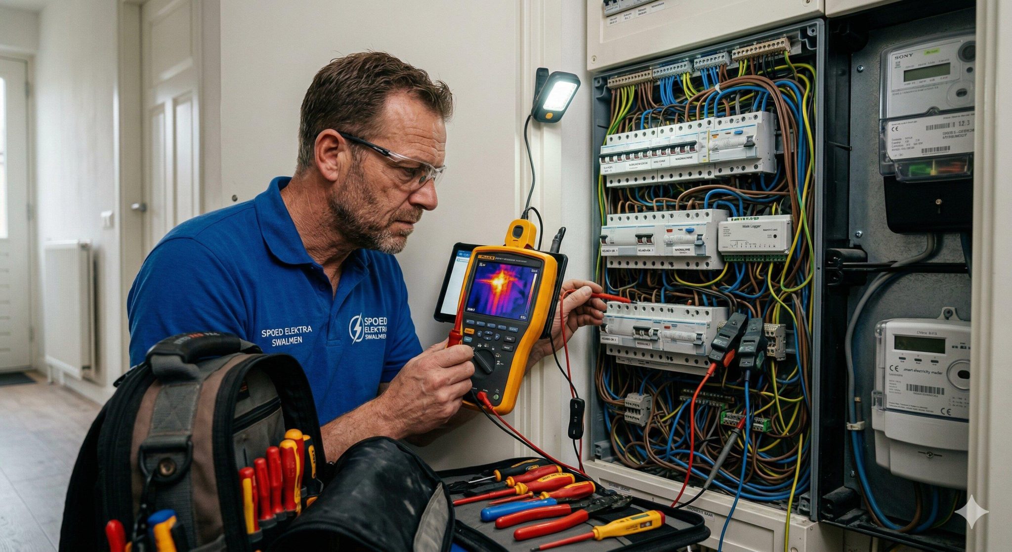 Elektricien swalmen complexe storingen